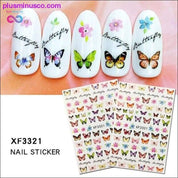 1 Pcs Magagandang Butterfly Fantasy 3D Back Glue Nail Decal - plusminusco.com
