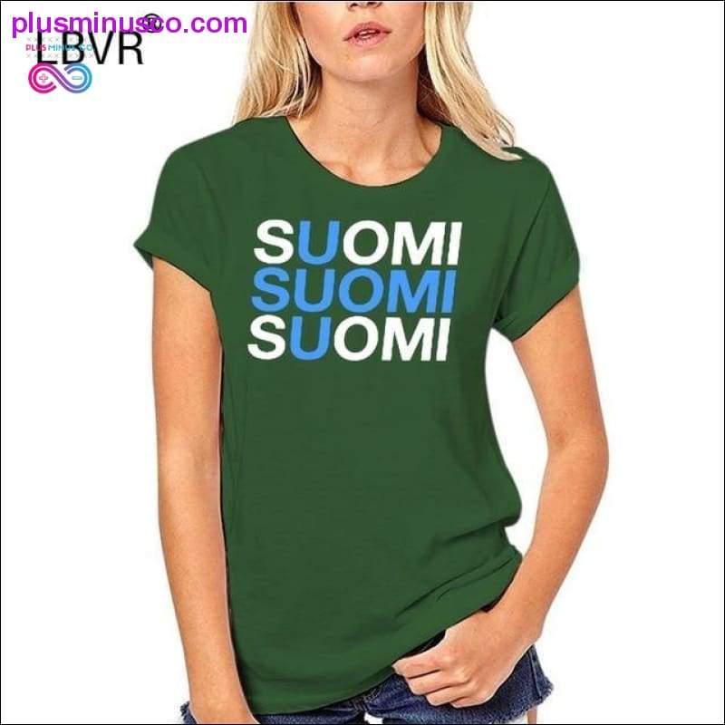 Camiseta 100% algodón con cuello redondo y estampado personalizado para hombre FINLANDIA Mujer - plusminusco.com