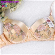 100% Silk, bra, Lace, Padded Breathing Bra - plusminusco.com