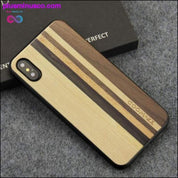 Luksusowe etui ochronne wykonane w 100% z prawdziwego drewna na iPhone'a X - plusminusco.com
