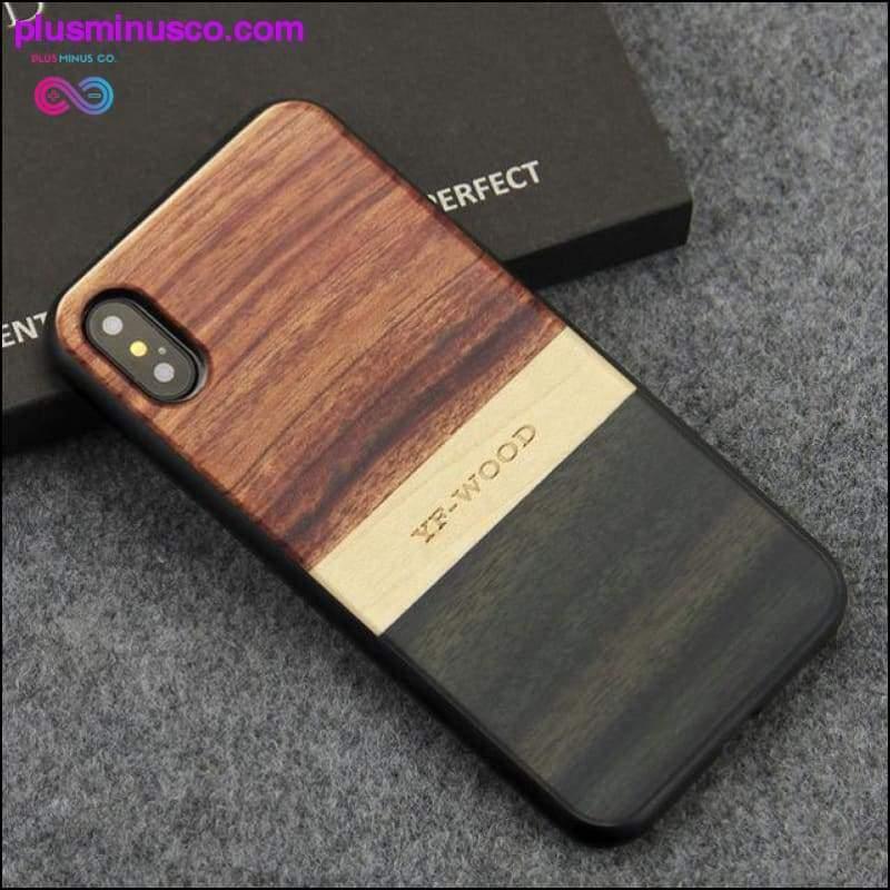 Étui de protection de luxe 100% bois véritable pour iPhone X - plusminusco.com