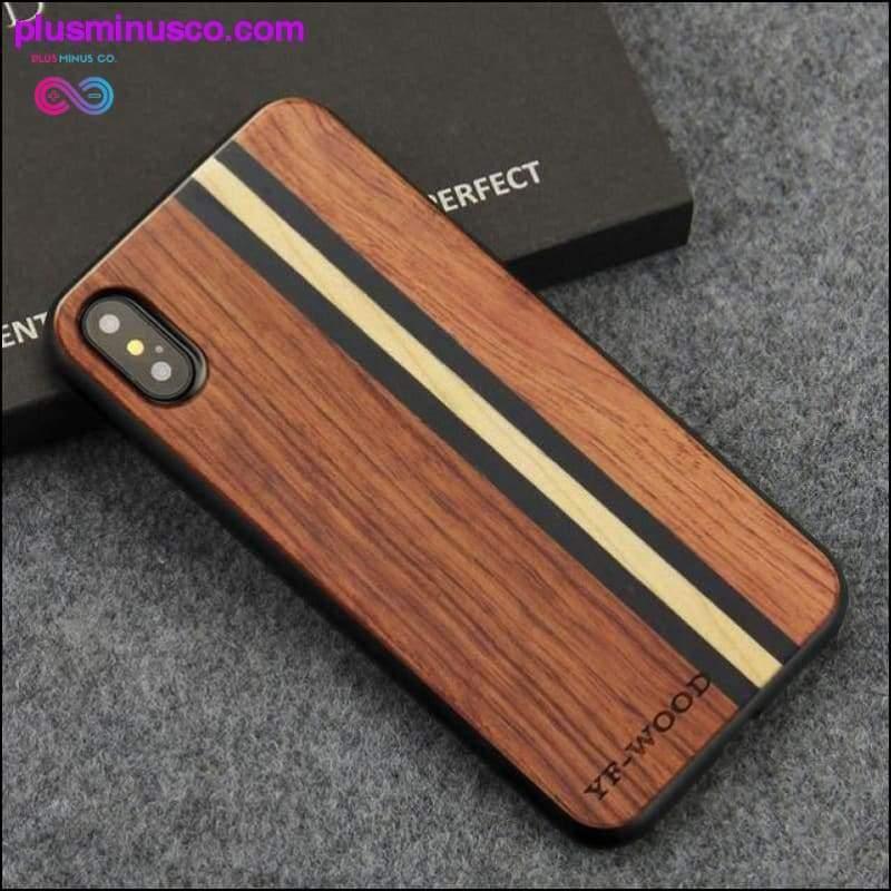 100% valódi fából készült luxus védőtok iPhone X-hez - plusminusco.com