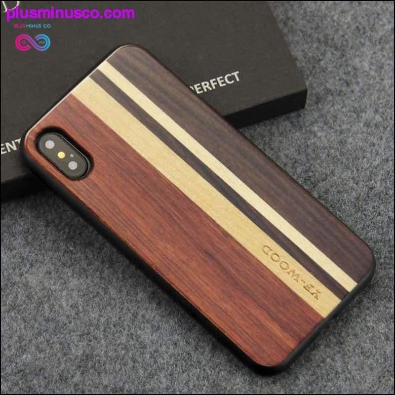 100 % Real Wood Luxury Suojakotelo iPhone X:lle - plusminusco.com