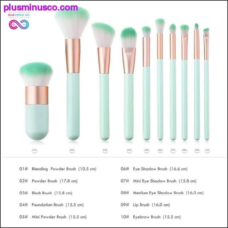 Viele Make-up-Pinsel-Werkzeuge für Gesicht, Lidschatten, Grundierung – plusminusco.com