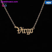 Collana con 12 pendenti di costellazioni di lettere dello zodiaco per donna - plusminusco.com