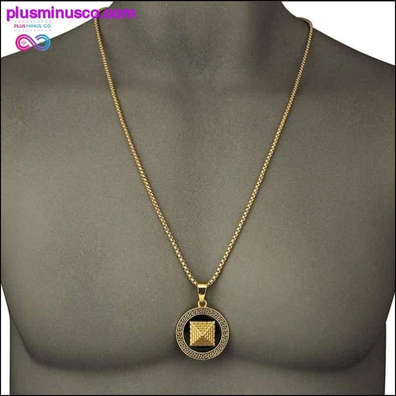 18k Real Gold Plated Ancient Egypt Pyramid Necklace - plusminusco.com
