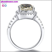 2-каратов брилянтен пръстен с диамант в стил Halo || - plusminusco.com