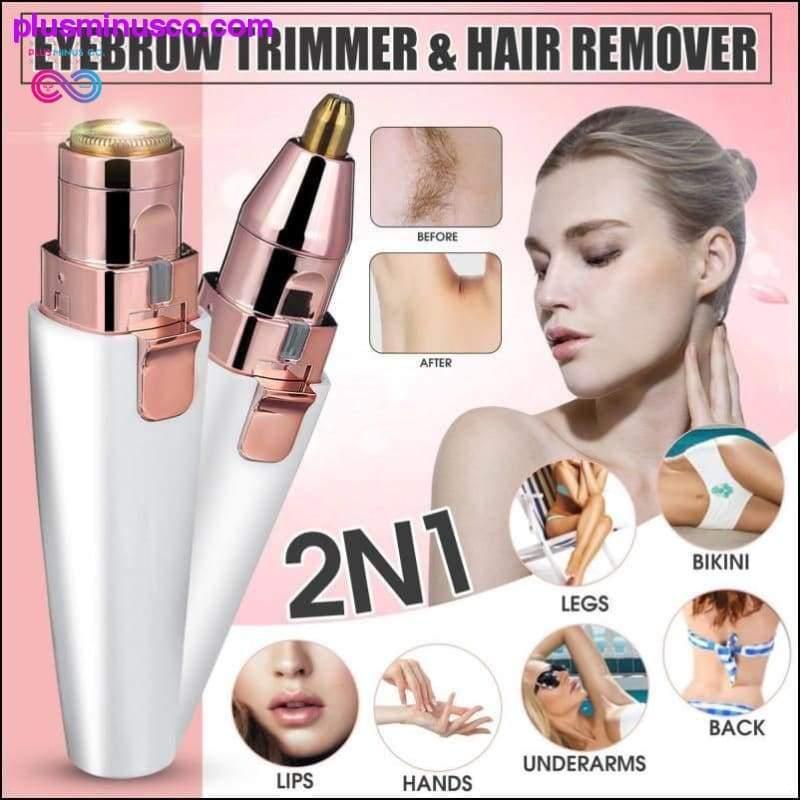 2 IN 1 Lady Epilators Electric Eyebrow Trimmer USB - plusminusco.com