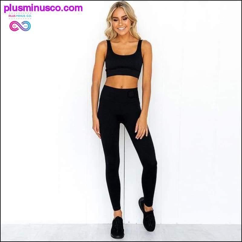 مجموعة ملابس رياضية لليوجا والتمارين الرياضية مكونة من قطعتين للنساء على موقع plusminusco.com