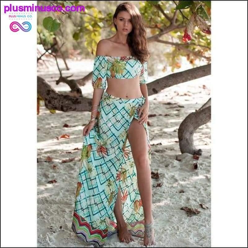Backless Tunic Beach Dress Bikini Long Dress Print - plusminusco.com