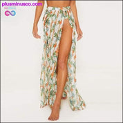 Backless Tunic Beach Dress Bikini Long Dress Print - plusminusco.com