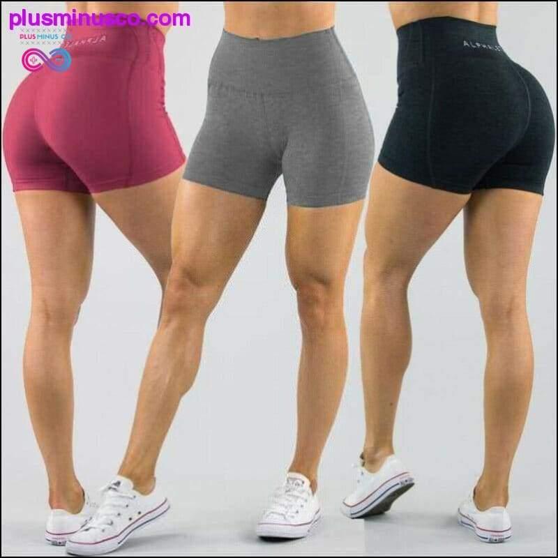 2020 I più nuovi pantaloncini da yoga da donna Push Up Fitness Legging corto - plusminusco.com