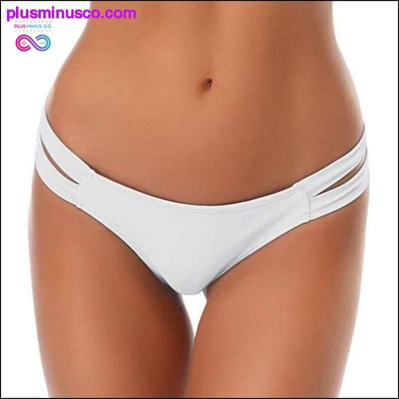 2020 Sexy Solid String Bikini Braziliaanse Cut Badmode Dames - plusminusco.com