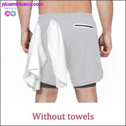 2020 Summer Running Shorts Men 2 in 1 Sports Jogging Fitness - plusminusco.com