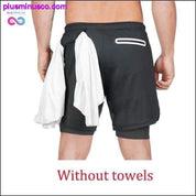 2020 Summer Running Shorts Men 2 in 1 Sports Jogging Fitness - plusminusco.com
