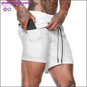 2020 Summer Running Shorts Men 2 in 1 Sports Jogging Fitness - plusminusco.com