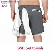 2020 Summer Running Shorts Men 2 in 1 Sports Jogging Fitness - plusminusco.com