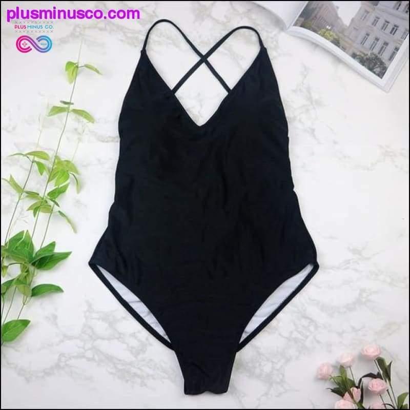 Women Swimwear Sexy high cut one piece Backless - plusminusco.com