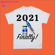 Pagaliau 2021 m. Covid-19 vakcinos marškinėliai – plusminusco.com