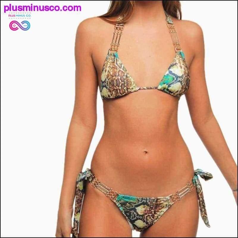2021 Traje de baño joya Conjunto de bikini para mujer Traje de baño sexy - plusminusco.com