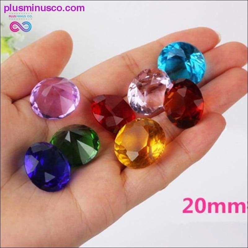20MM 1 buc Dimetru Cristal Diamant Curcubeu Mărgele de sticlă Feng - plusminusco.com
