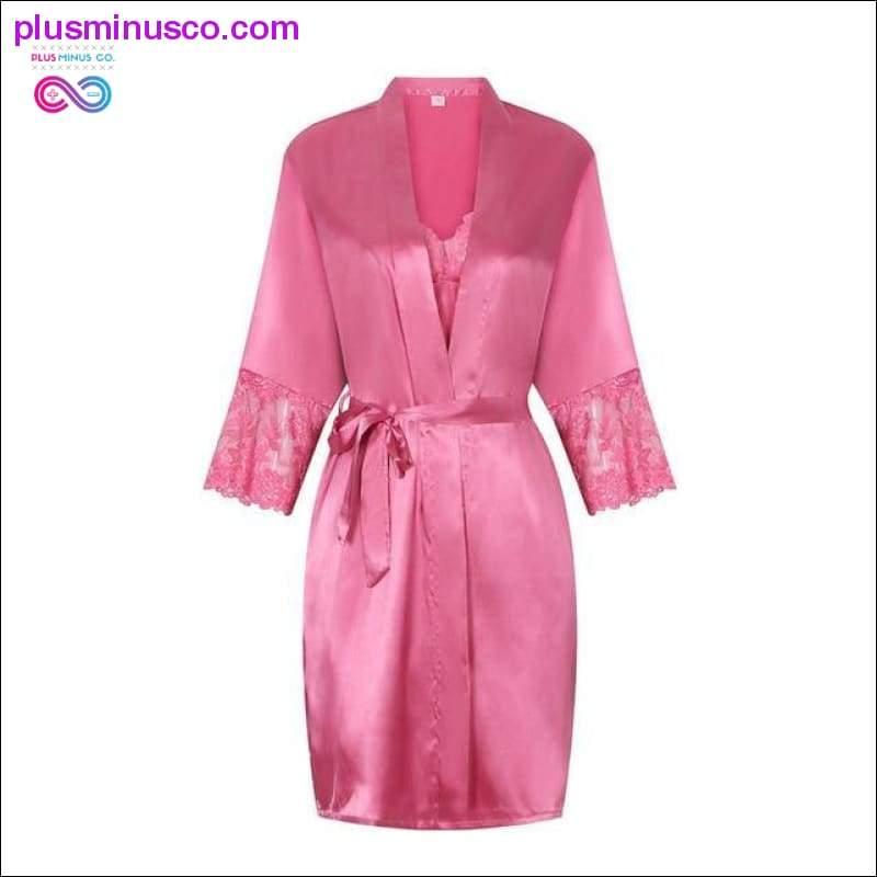 Комплект халатів з 2 предметів, весільна сукня нареченої, мереживо, сексуальний - plusminusco.com