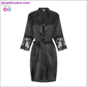 2PCS Robe Set Bride Bridesmaid Wedding Gown Lace Sexy - plusminusco.com