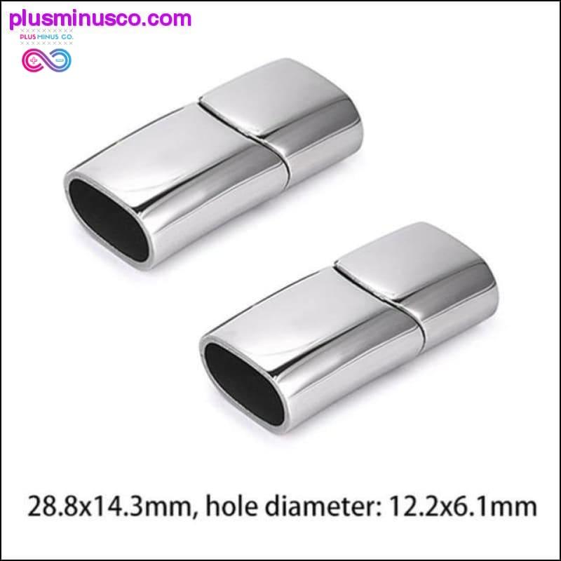 2pcs Stainless Steel Magnetic Clasps Charms Connector Buckle - plusminusco.com