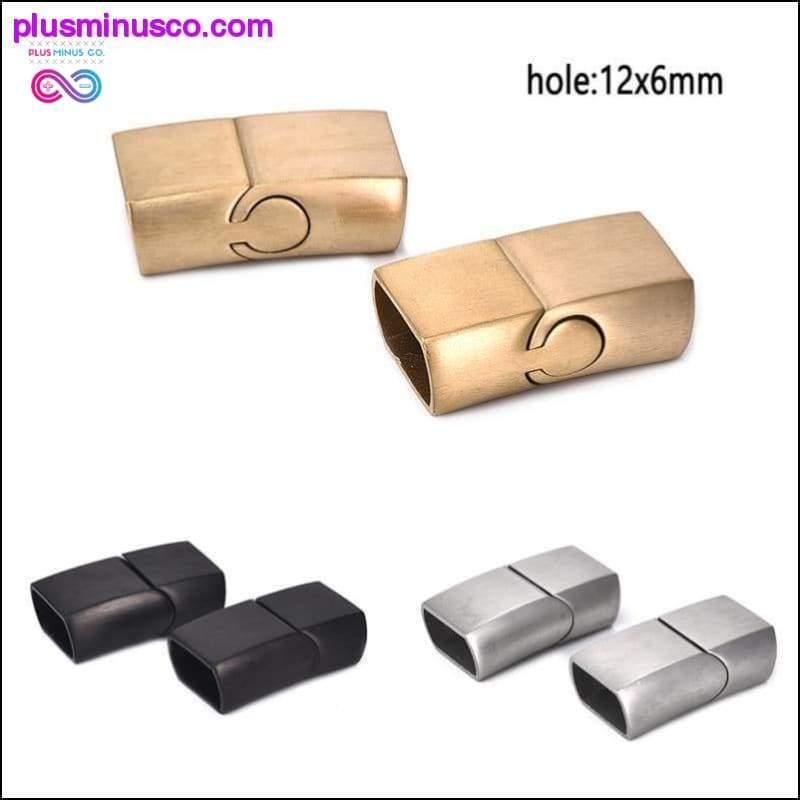 Fibbia con connettore e fermagli magnetici in acciaio inossidabile da 2 pezzi - plusminusco.com