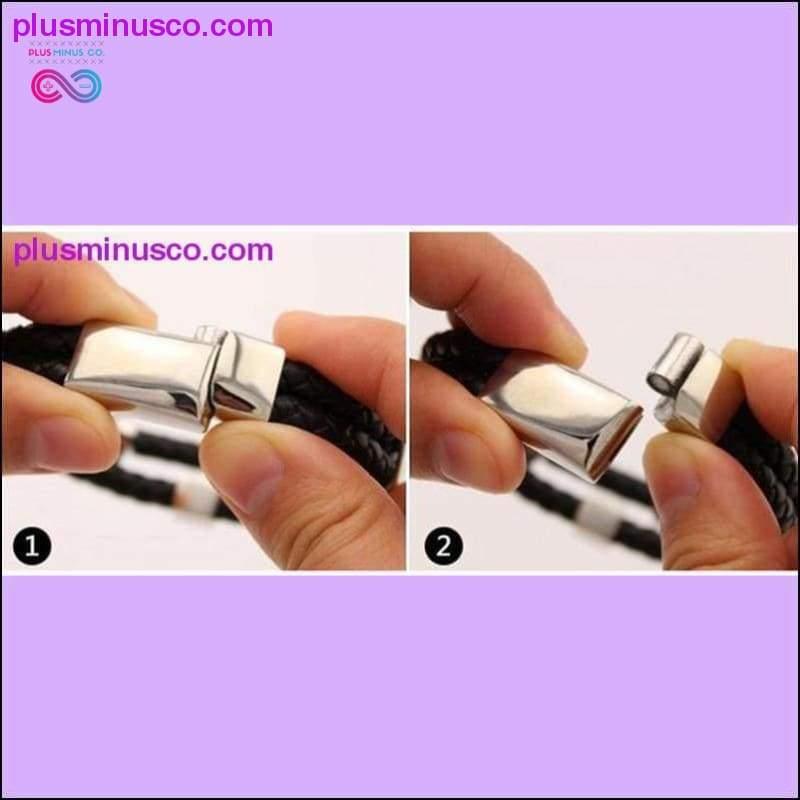 2pcs Stainless Steel Magnetic Clasps Charms Connector Buckle - plusminusco.com