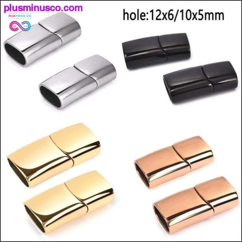 2pcs Stainless Steel Magnetic Clasps Charms Connector Buckle - plusminusco.com