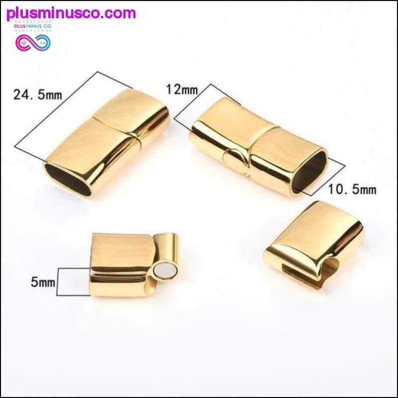 2pcs Stainless Steel Magnetic Clasps Charms Connector Buckle - plusminusco.com
