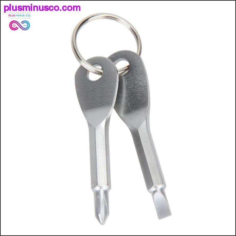 2 шт., многофункциональные инструменты из нержавеющей стали, брелок для ключей, отвертка EDC - plusminusco.com