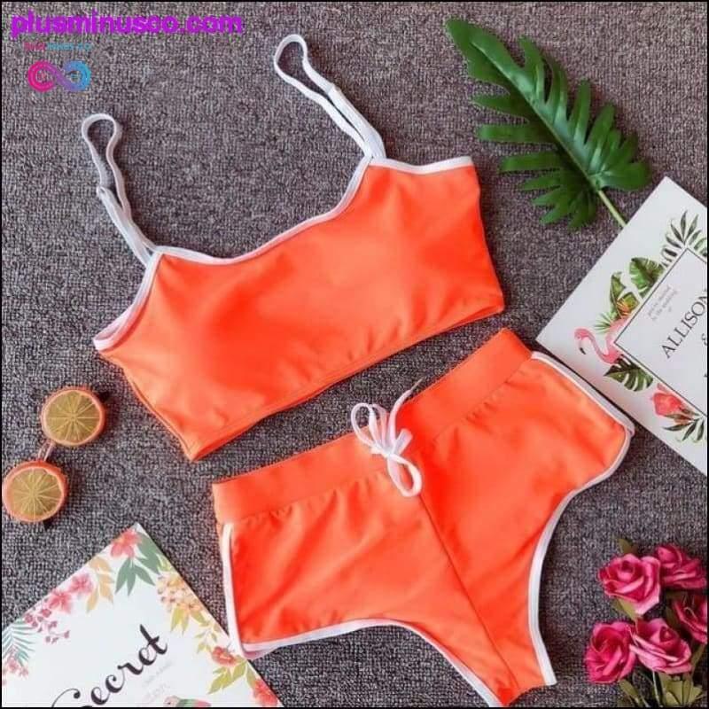 2PCS Women side Striped Gym Tracksuit Spaghetti Strap Vest - plusminusco.com