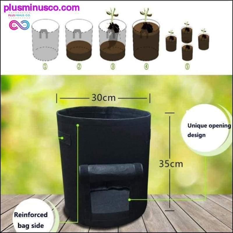 3 størrelse Plant Grow Bags hjemmehage Potetpotte drivhus - plusminusco.com