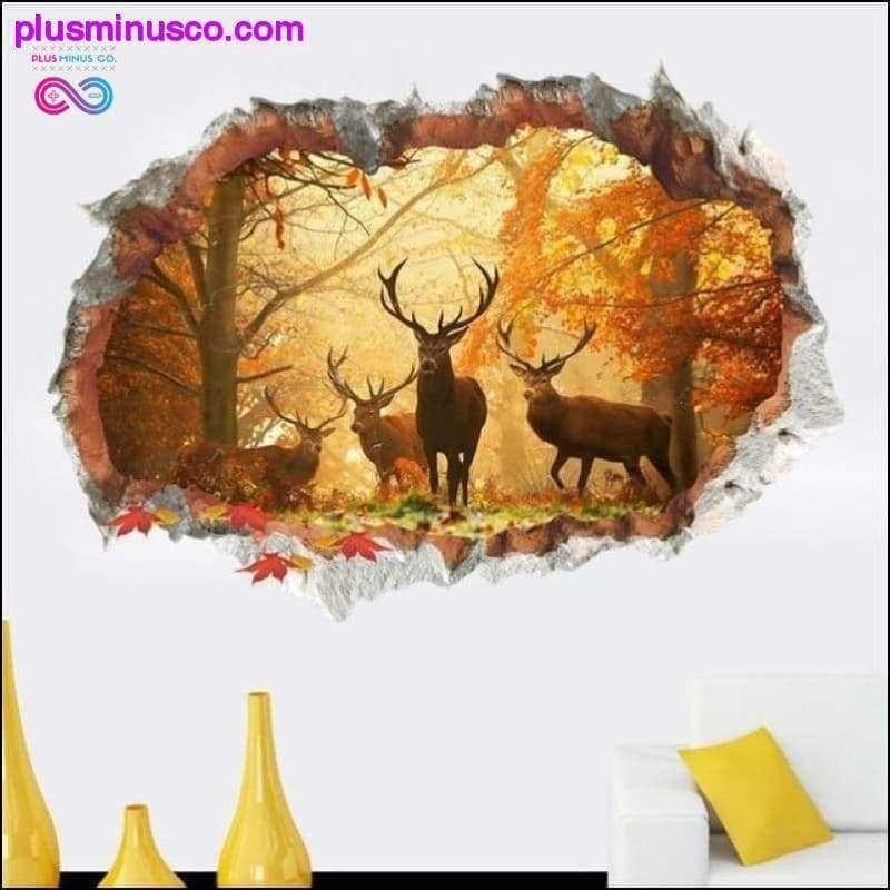 3D Broken Wall Hole Wall Stickers For Home and Office - plusminusco.com