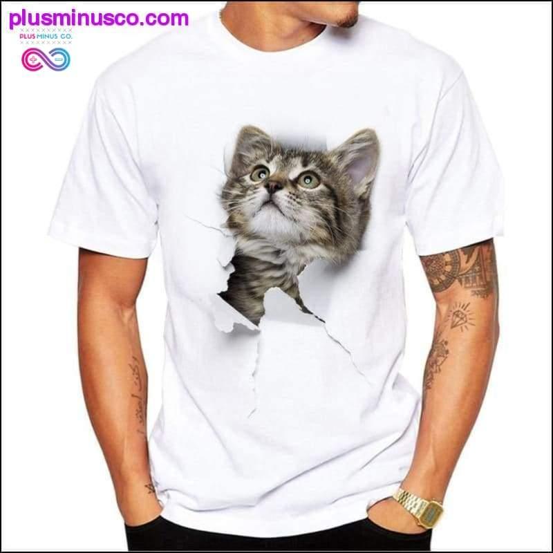 3D Cute Cat T-skjorter - plusminusco.com