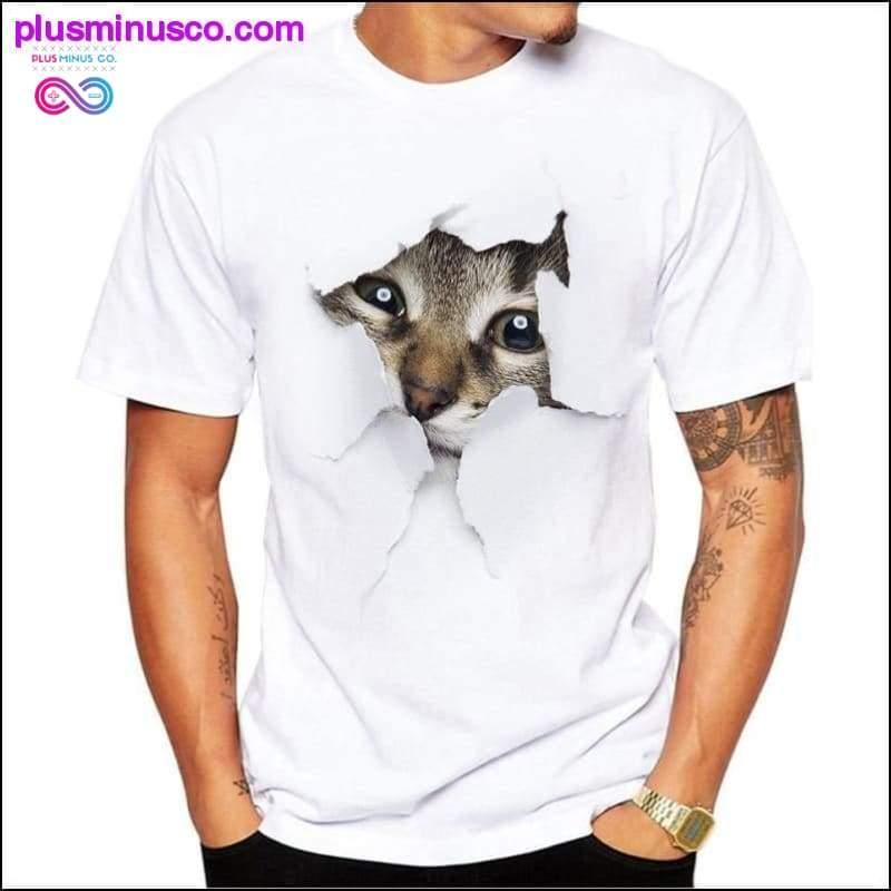 Koszulki 3D z uroczym kotem - plusminusco.com