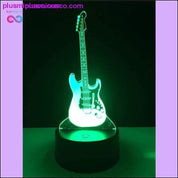 Lámpara de ilusión LED de guitarra eléctrica 3D - plusminusco.com