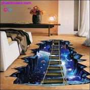 Nálepka na podlahu/zeď 3D Galaxy Star Bridge Domácí dekorace pro - plusminusco.com