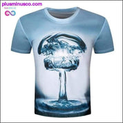 3D смешная футболка з зялёным пальмавым лістом марыхуаны || - plusminusco.com