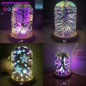 3D Magic Night Light -pöytälamppu LED USB Innovatiivinen - plusminusco.com
