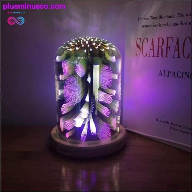 3D Magic Night Light Table Lamp LED USB Innovative - plusminusco.com