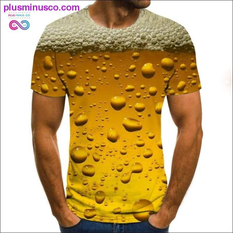 3D Print T-shirt för män, cool och rolig herrskjorta - plusminusco.com