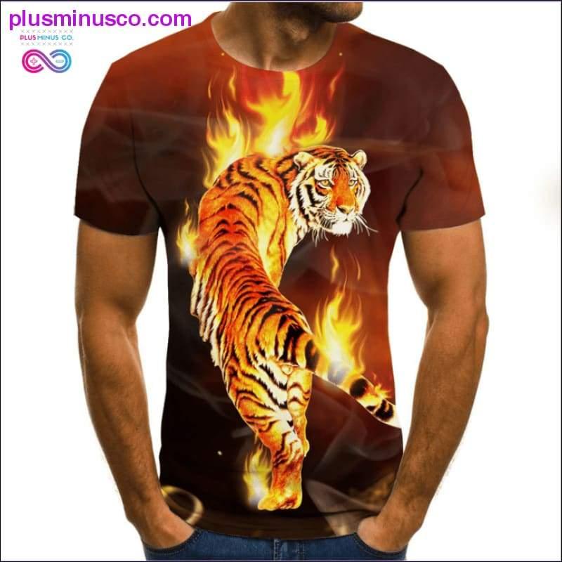 Camiseta com estampa 3D para homens, camisa masculina legal e divertida - plusminusco.com