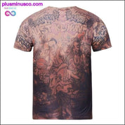 3D Print Tattoo Muscle T-shirt Short Sleeve - plusminusco.com