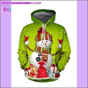 Sudadera con capucha navideña impresa en 3D || PlusMinusco.com - plusminusco.com