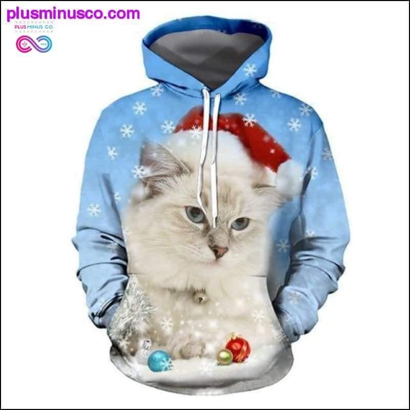 Świąteczna bluza z kapturem z nadrukiem 3D || PlusMinusco.com - plusminusco.com