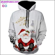 Sudadera con capucha navideña impresa en 3D || PlusMinusco.com - plusminusco.com