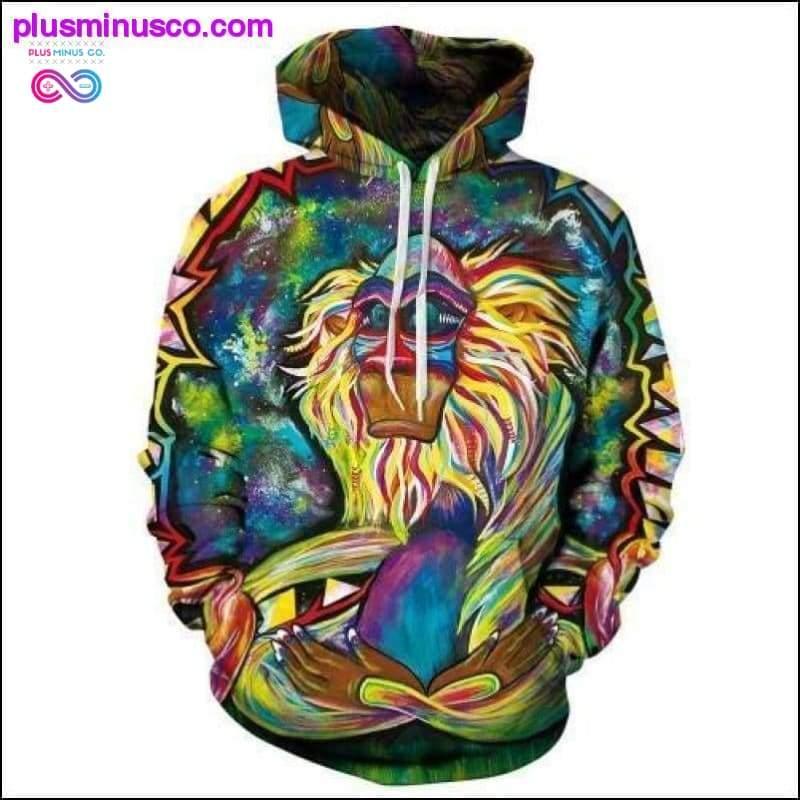 3D drukas jakas/džemperi, augstas kvalitātes unisex — plusminusco.com
